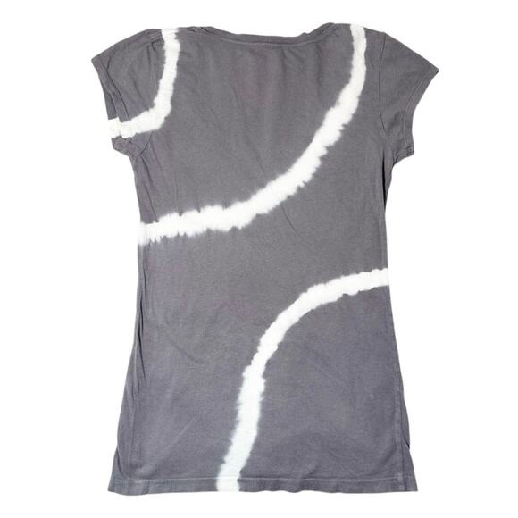Stranded Gray Tie-Dye 100% Cotton Casual Tee Top Size M - Picture 3 of 4